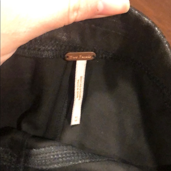 Free People Midnight Vegan Suede Skinny Black - Picture 4 of 5